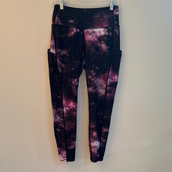 Torrid Active Purple Galaxy Print Leggings - Picture 1 of 3